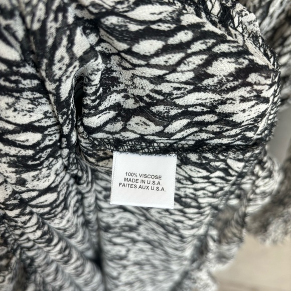 MISA Los Angeles Sophia Asymmetrical Ruffle Smocked Midi Dress, Size XS - Picture 16 of 16